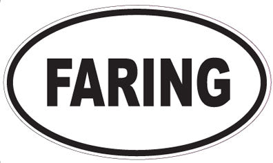 FARING - Oval Sticker