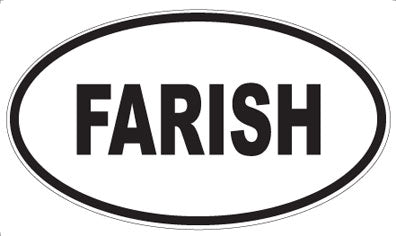 FARISH - Oval Sticker