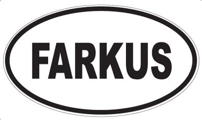 FARKUS - Oval Sticker