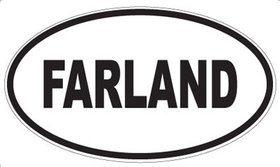 FARLAND - Oval Sticker