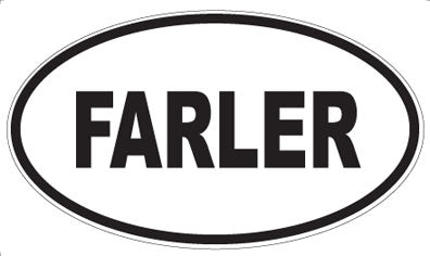FARLER - Oval Sticker