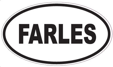 FARLES - Oval Sticker