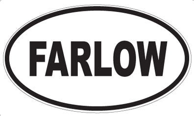 FARLOW - Oval Sticker