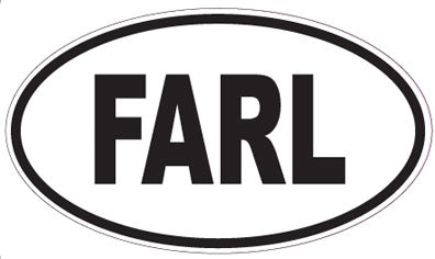 FARL - Oval Sticker