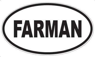 FARMAN - Oval Magnet