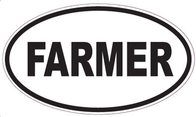 FARMER - Oval Sticker