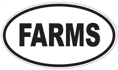 FARMS - Oval Magnet