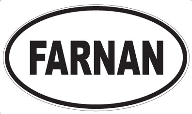 FARNAN - Oval Sticker