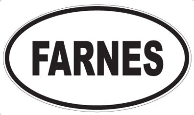 FARNES - Oval Sticker