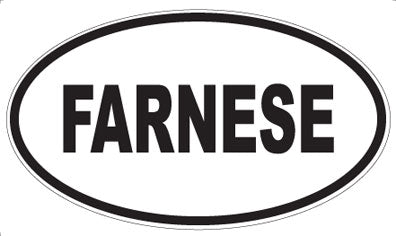 FARNESE - Oval Sticker