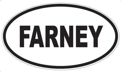 FARNEY - Oval Sticker