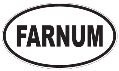 FARNUM - Oval Sticker