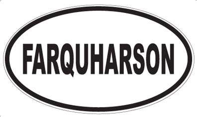 FARQUHARSON - Oval Sticker