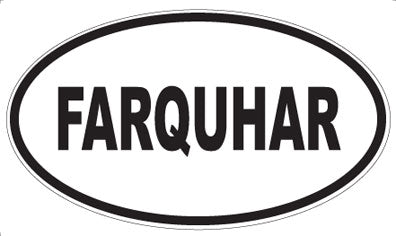 FARQUHAR - Oval Magnet