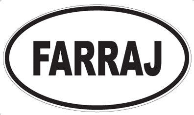 FARRAJ - Oval Magnet