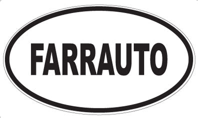 FARRAUTO - Oval Sticker