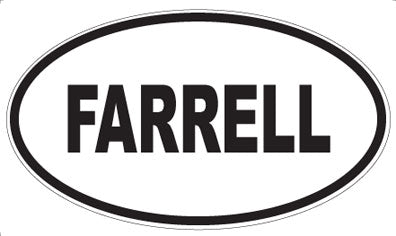 FARRELL - Oval Magnet