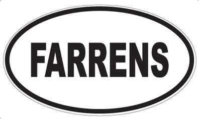 FARRENS - Oval Magnet
