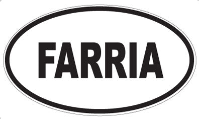 FARRIA - Oval Sticker