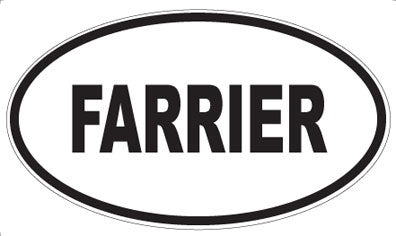 FARRIER - Oval Sticker