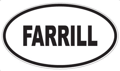 FARRILL - Oval Sticker