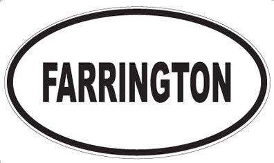 FARRINGTON - Oval Sticker