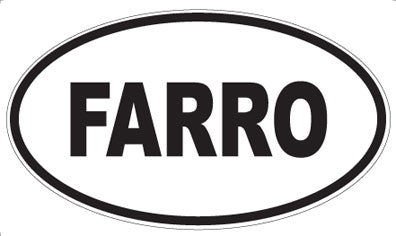 FARRO - Oval Sticker