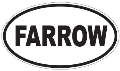 FARROW - Oval Sticker