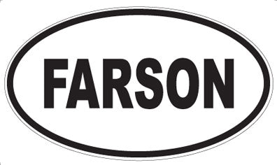 FARSON - Oval Sticker