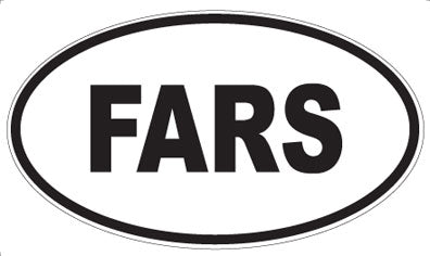 FARS - Oval Magnet