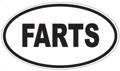 FARTS - Oval Magnet