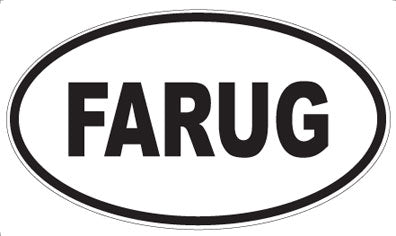 FARUG - Oval Sticker