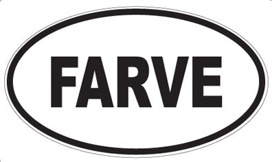 FARVE - Oval Sticker