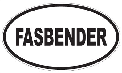 FASBENDER - Oval Sticker