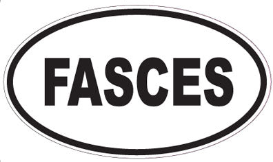 FASCES - Oval Sticker