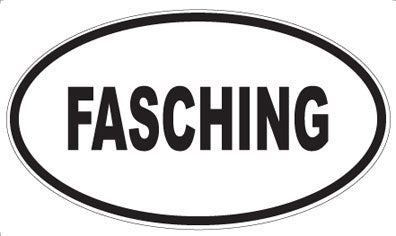 FASCHING - Oval Magnet