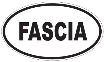 FASCIA - Oval Sticker