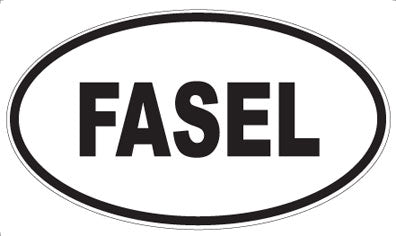 FASEL - Oval Sticker