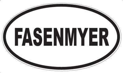FASENMYER - Oval Magnet