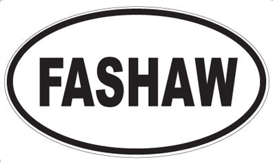 FASHAW - Oval Sticker