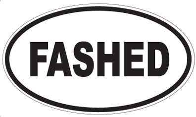 FASHED - Oval Sticker