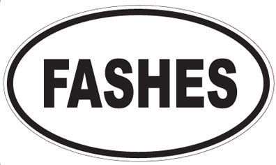 FASHES - Oval Sticker