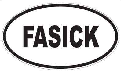 FASICK - Oval Sticker