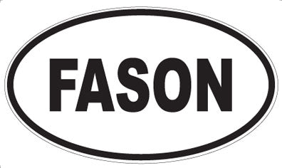 FASON - Oval Sticker