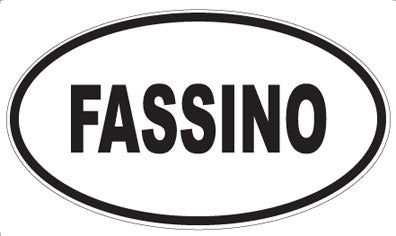 FASSINO - Oval Sticker