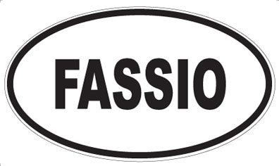 FASSIO - Oval Sticker