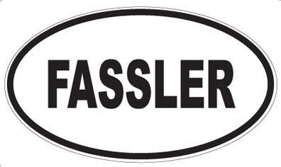 FASSLER - Oval Sticker