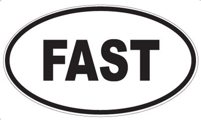 FAST - Oval Magnet