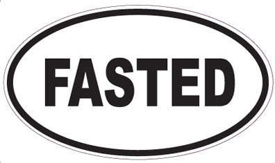 FASTED - Oval Sticker