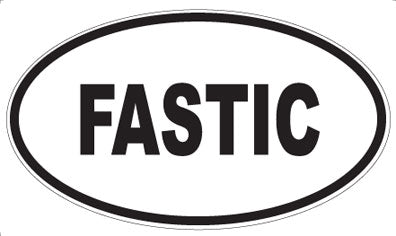 FASTIC - Oval Sticker